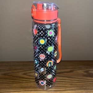 Water bottle with lock lid